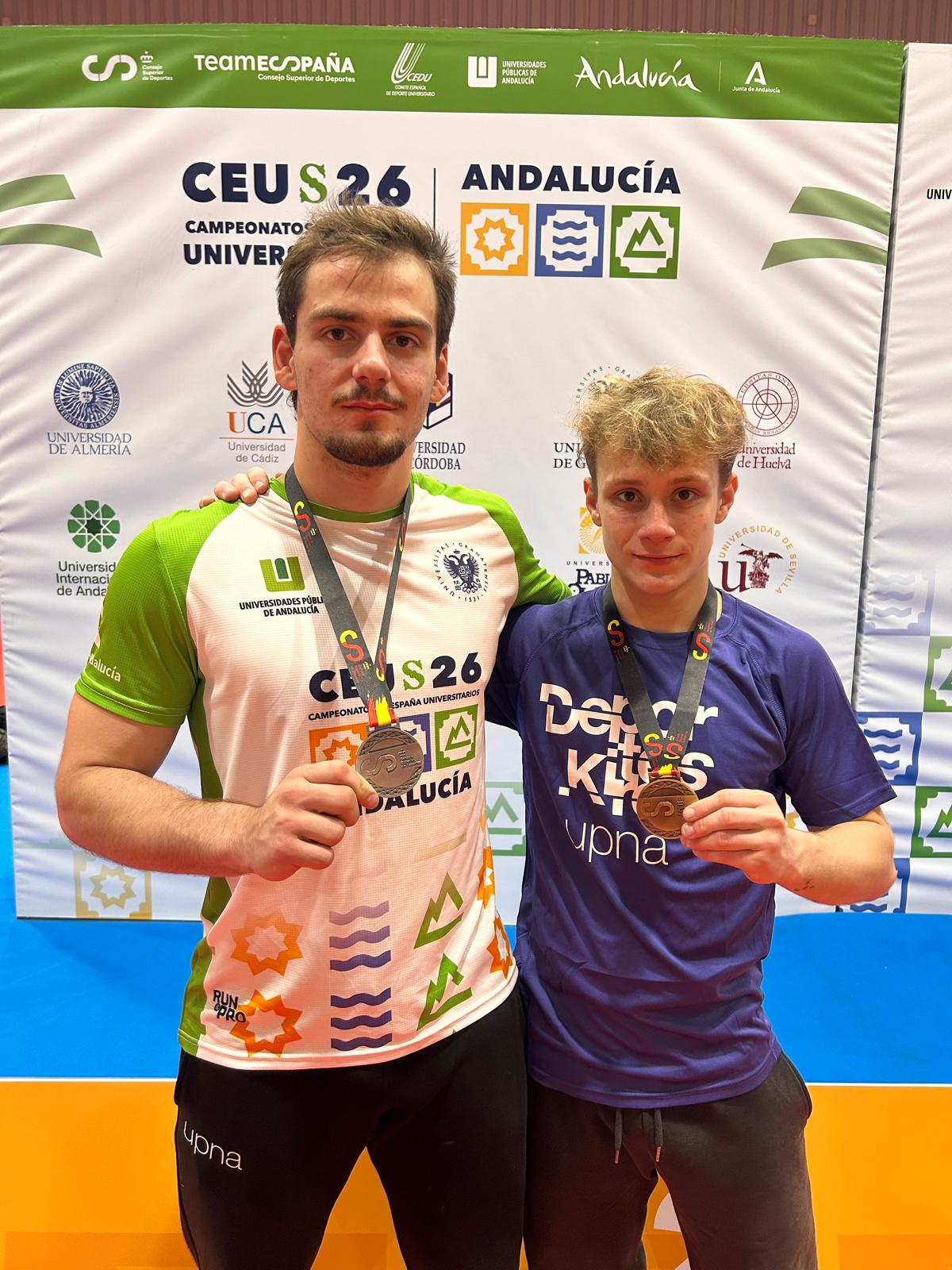 2 medallas para los Judokas Navarros en el Campeonato de España de Judo Universitario. Granada 09-05-26